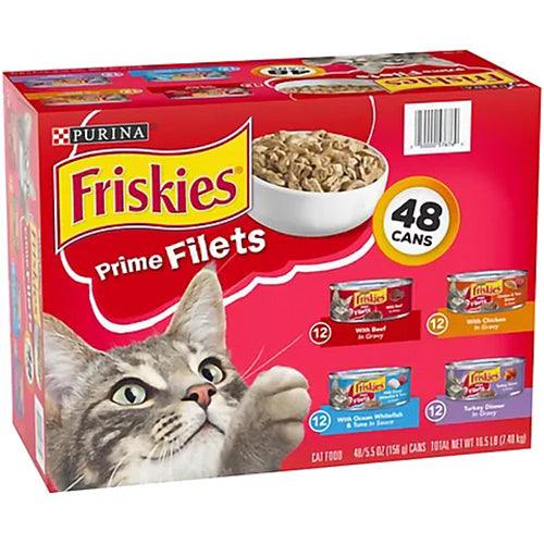 FRISKIES CAT CAN FOOD VARIETY-PRIME FILLETS (ITEM NUMBER:39012)