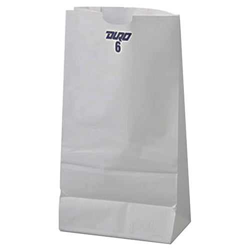 DURO PAPER BAG WHITE 6LB 500CT  (ITEM NUMBER: 60280)
