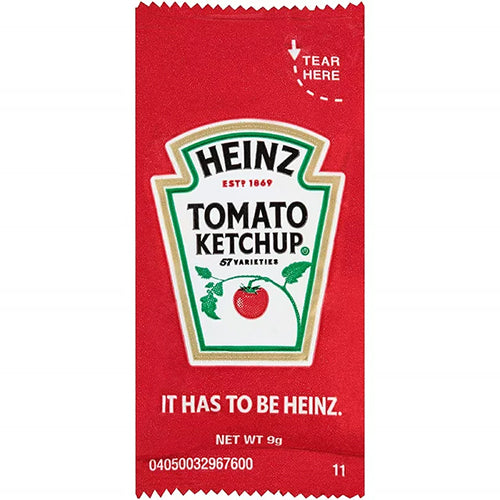 P/C HEINZ KETCHUP PACKETS 1000CT (ITEM NUMBER:70341)