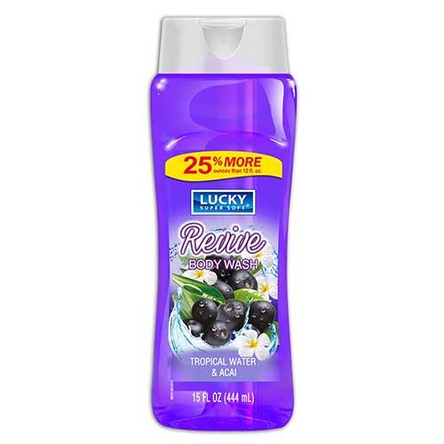 LUCKY BODY WASH-12oz/TROPICAL WATER (ITEM NUMBER:11561)