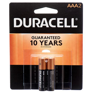 BATTERIES/AAA-2PACK #DURACELL COPPERTOP (ITEM NUMBER: 12313)