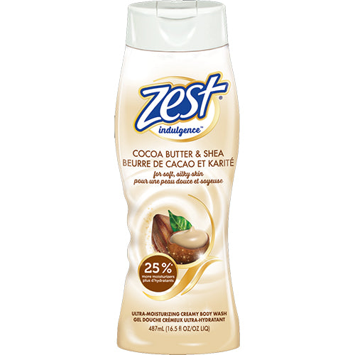 ZEST #9012459 BODY WASH-COCOA & SHEA 18oz (ITEM NUMBER: 12602)