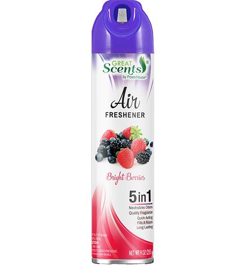 GREAT SCENTS AIR FSNR 9oz BRIGHT BERRY (ITEM NUMBER:12757)