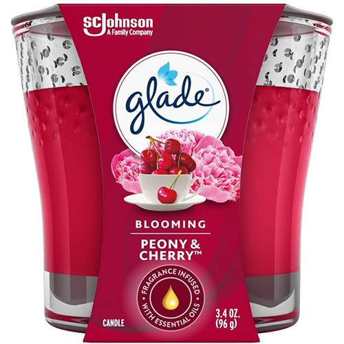 GLADE CANDLE 3.4oz BLOOMING PEONY & CHERRY (ITEM NUMBER: 13595)