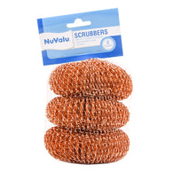 NUVALU SCOURERS 3PK COPPER (ITEM NUMBER: 10005)