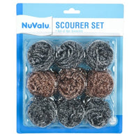NUVALU SCOURER 9PC W/3PC COPPER (ITEM NUMBER: 10018)