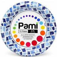 PAPER PLATE COATED 9" 15CT #PAMI