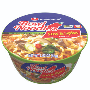 NONGSHIM BOWL NOODLE 3.03oz HOT&SPICY (ITEM NUMBER: 10261)