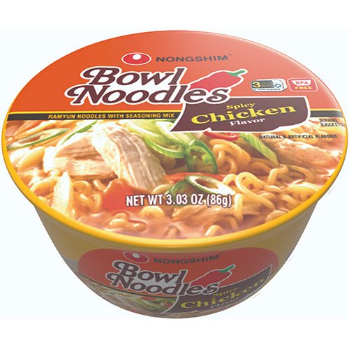 NONGSHIM BOWL NOODLE 3.03oz CHICKEN (ITEM NUMBER: 10262)