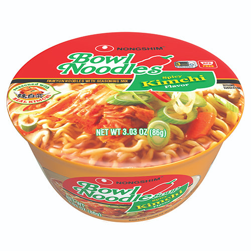 NONGSHIM BOWL NOODLE 3.03oz KIMCHI (ITEM NUMBER: 10264)