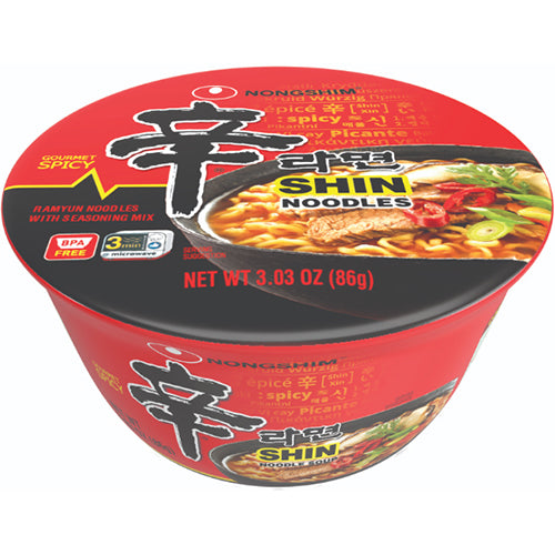 NONGSHIM BOWL NOODLE 3.03oz SHIN (ITEM NUMBER: 10265)