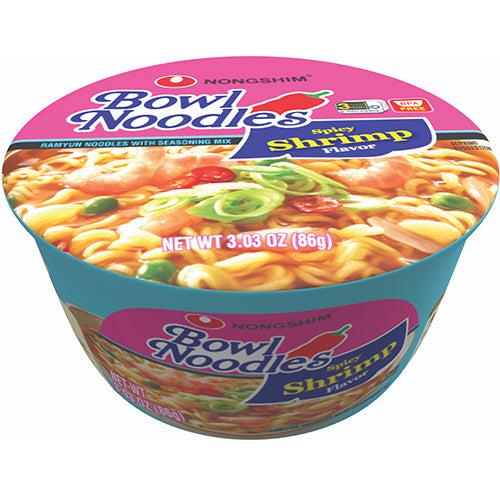 NONGSHIM BOWL NOODLE 3.03oz SHRIMP (ITEM NUMBER: 10281)