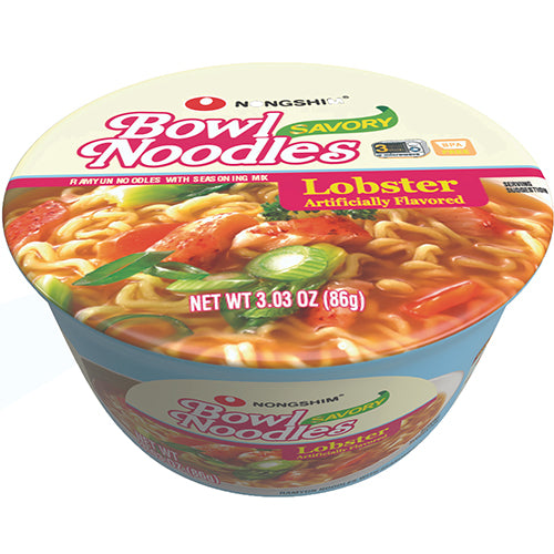 NONGSHIM BOWL NOODLE 3.03oz SAVORY LOBSTER (ITEM NUMBER: 10283)