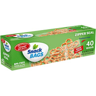 HOME SNACK BAG 40CT ZIPPER (ITEM NUMBER: 10328)