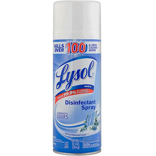 LYSOL DISINFECTANT SPRAY-12.5oz SPRING WATERFALL (ITEM NUMBER:10343)