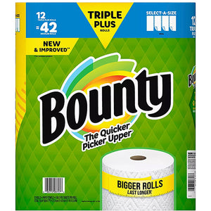 BOUNTY PAPERTOWEL 158S TRIPLE ROLL SELECT (ITEM NUMBER: 10629)