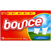 BOUNCE DRY SHEET 15CT OUTDOOR FRESH (ITEM NUMBER: 10642)
