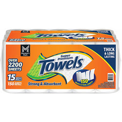 150'S MEMBERS MARK PAPER TOWEL SELECT-A-TEAR SIZE