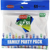 51CT PLASTIC FORKS #KITCHUTEN (ITEM NUMBER: 10683)