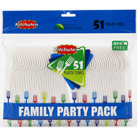 51CT PLASTIC FORKS #KITCHUTEN (ITEM NUMBER: 10683)