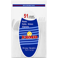 51CT PLASTIC CUTLERY MIX #DOMO (ITEM NUMBER: 10685)