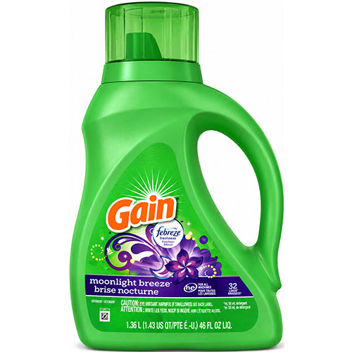 GAIN LIQ DETERGENT 46oz MOONLIGHT BREEZE