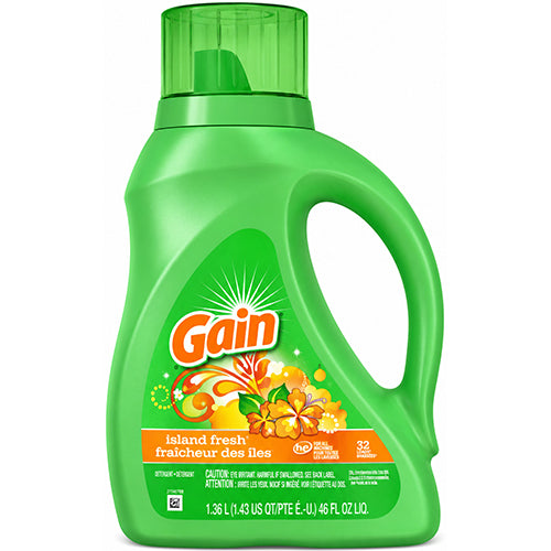 GAIN LIQ DETERGENT 46oz ISLAND FRESH