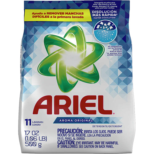 ARIEL POW DETERGENT 500g (17oz) AROMA ORIGINAL (ITEM NUMBER: 10845)