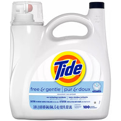 TIDE LIQ DETERGENT 132OZ FREE & GENTLE (ITEM NUMBER: 10890)