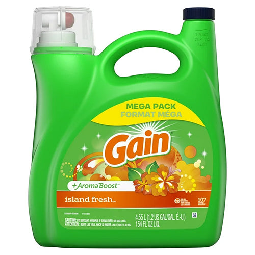 GAIN LIQ DETERGENT 154oz ISLAND FRESH (ITEM NUMBER: 10942)