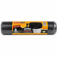 XTRATUFF ROLL TRASH BAGS 33GAL 8CT