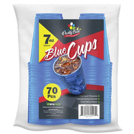 PLASTIC CUP 7oz 50CT BLUE