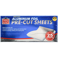 TABLE KING ALUMINUM PRE CUT FOIL SHEETS 25CT (ITEM NUMBER:11078)