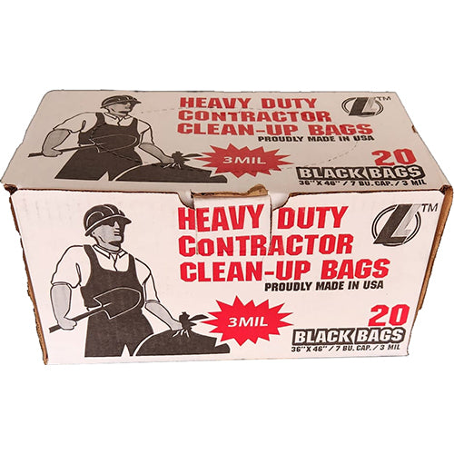 HEAVY DUTY CONTRACTOR BAGS 42GAL 20CT (ITEM NUMBER: 11251)