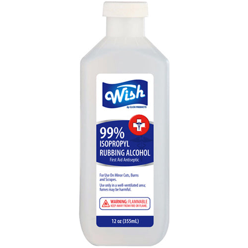 RUBBING ALCOHOL 99% CLEAR 12oz (ITEM NUMBER: 11319)