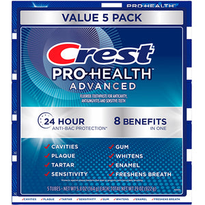 CREST 5PK TOOTHPASTE - 5.8oz 5PK PRO HEALTH (ITEM NUMBER:11447)