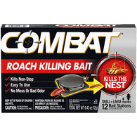 COMBAT ROACH BAIT 12CT SMALL & LARGE (ITEM NUMBER: 61112)