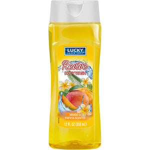 LUCKY BODY WASH 12oz-MANGO PAPAYA #8312 (ITEM NUMBER: 11558)