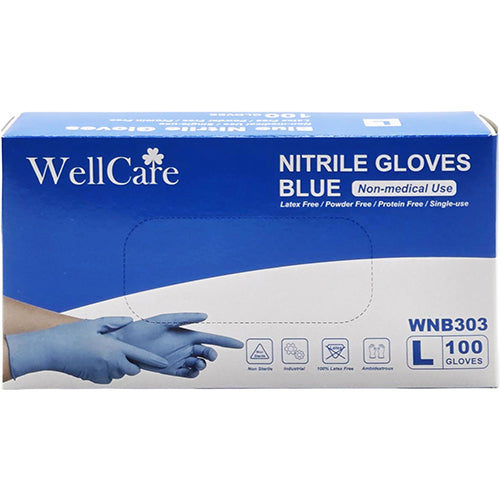 100CT BLUE NITRILE GLOVE LARGE (ITEM NUMBER: 11679)