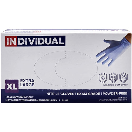 100CT BLUE NITRILE GLOVE EXTRA LARGE (ITEM NUMBER: 11682)