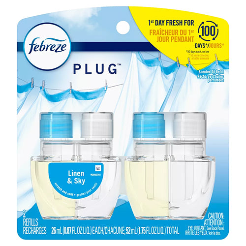 FEBREZE PLUG REFILL 2PK 0.87oz LINEN SKY (ITEM NUMBER: 11715)