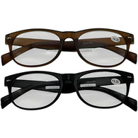 READING GLASSES BLACK & BROWN #214H (ITEM NUMBER: 11790)