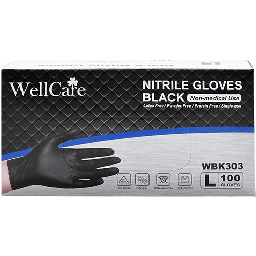 100CT BLACK NITRILE GLOVE LARGE (ITEM NUMBER: 11819)
