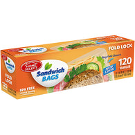 HOME SANDWICH BAG 120CT FOLD LOCK (ITEM NUMBER: 11922)
