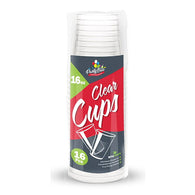 PLASTIC CUP 16oz CLEAR 16CT