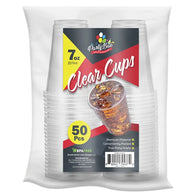 PLASTIC CUP 7oz 50CT CLEAR