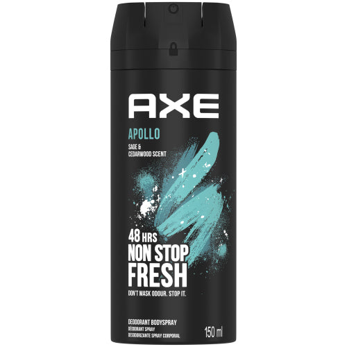 AXE BODY SPRAY 150ml APOLLO (ITEM NUMBER: 12148)