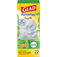 GLAD TRASH 13G 22CT FORCEFLEX GAIN ORIGINAL (ITEM NUMBER: 12213)