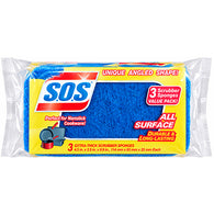 SOS SPONGE 3PK ALL SURFACE