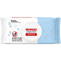 HUGGIES BABY WIPE 64CT SIMPLY FRAGRANCE FREE (ITEM NUMBER: 12257)